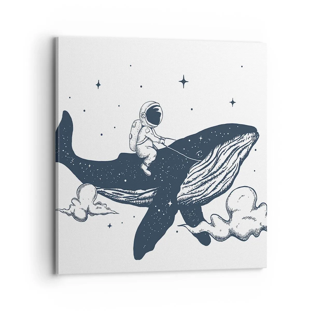 Quadro em tela - Aventura espacial - 70x70 cm