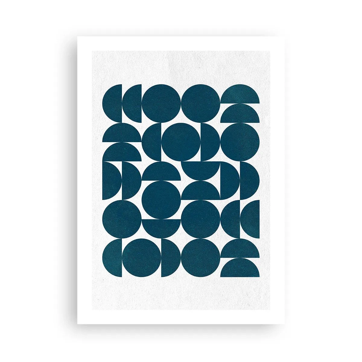 Pôster - Círculos e semicírculos - 50x70 cm