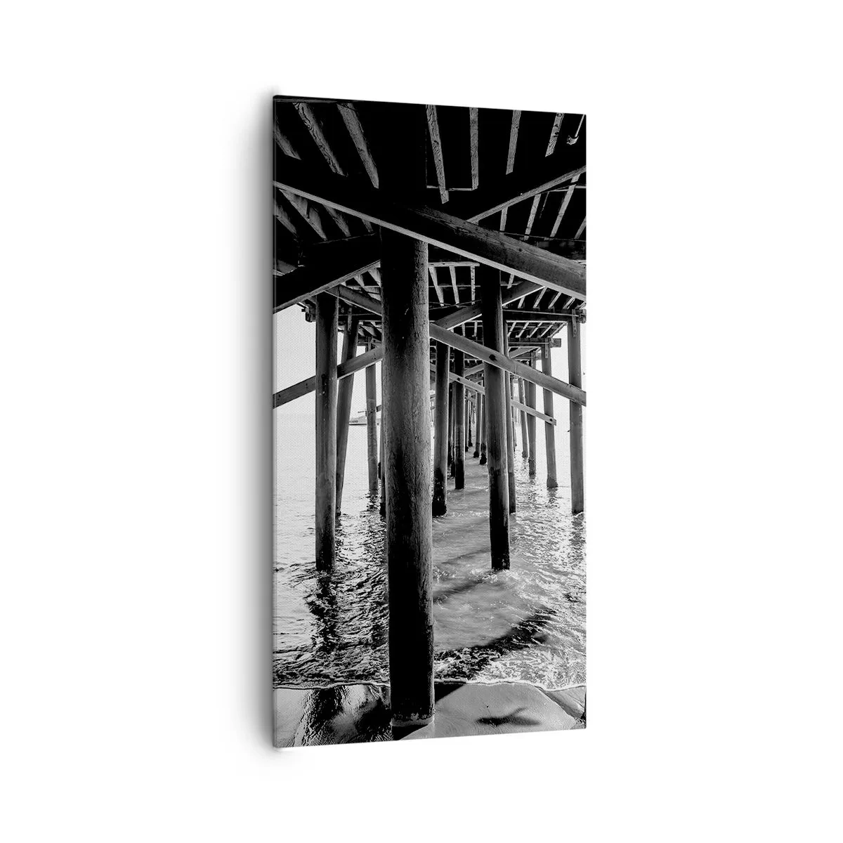 Quadro em tela - Refúgio na praia - 65x120 cm