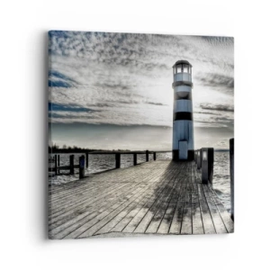 Quadro em tela - Marinheiros, aguardo ansiosamente - 40x40 cm