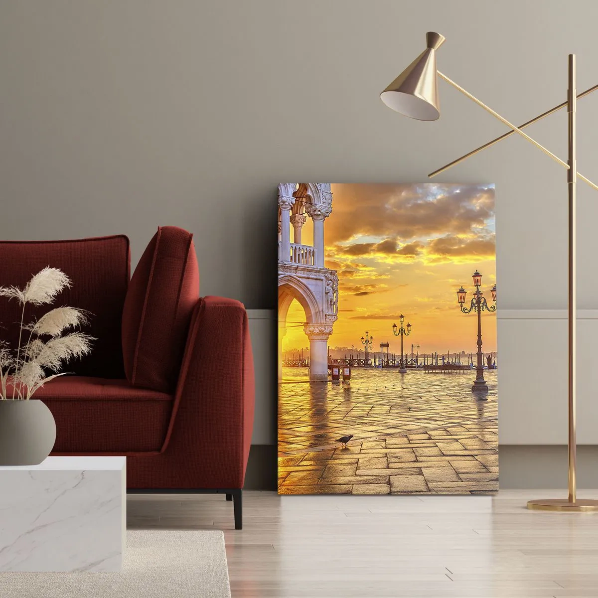 Quadro em tela - Onde está todo mundo? - 45x80 cm