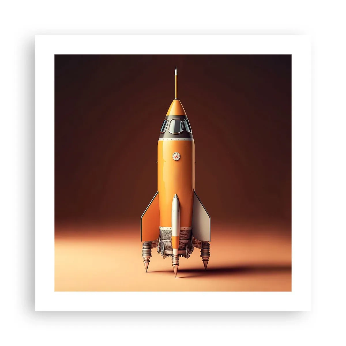 Pôster - Tudo começa com um sonho - 50x50 cm