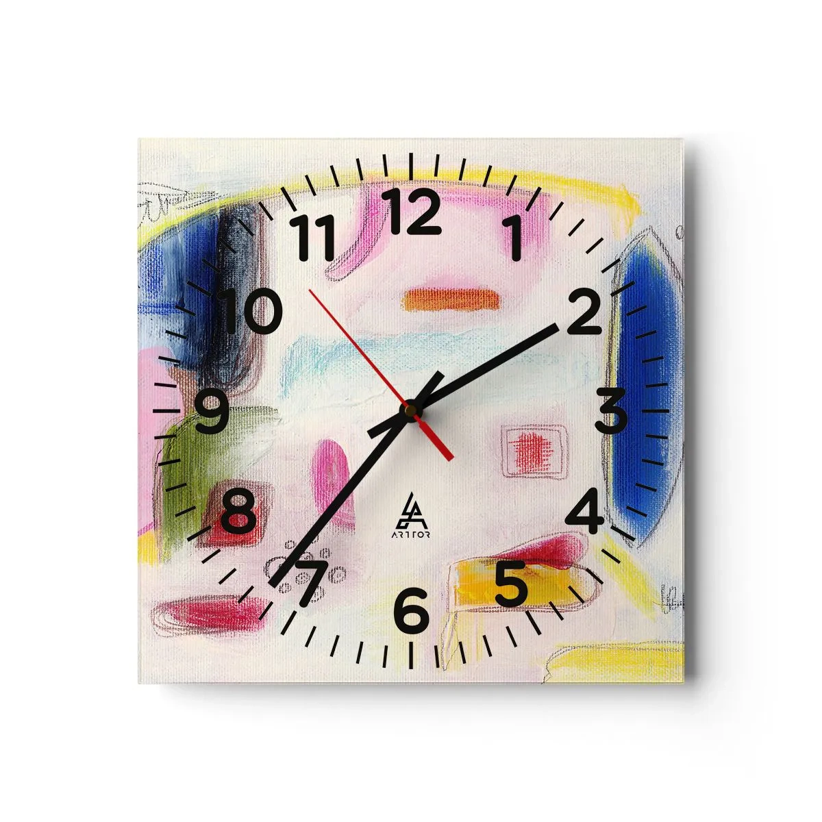 Relógio de parede - Relógio em vidro - Mais convexo do que côncavo ou plano - 30x30 cm