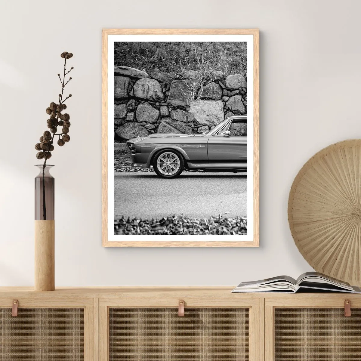 Pôster com moldura de carvalho claro - Lenda dos anos 60 - 61x91 cm