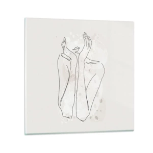 Quadro em vidro - Momento de sonho - 30x30 cm