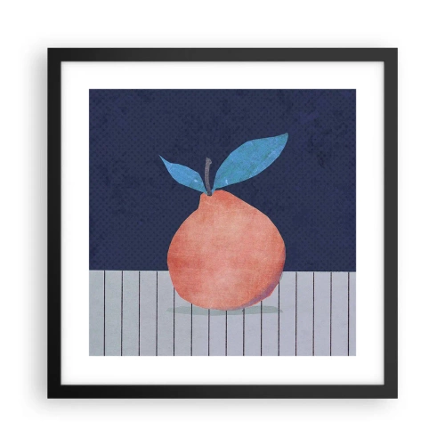 Pôster com moldura preta - Convexidade e plano - 40x40 cm