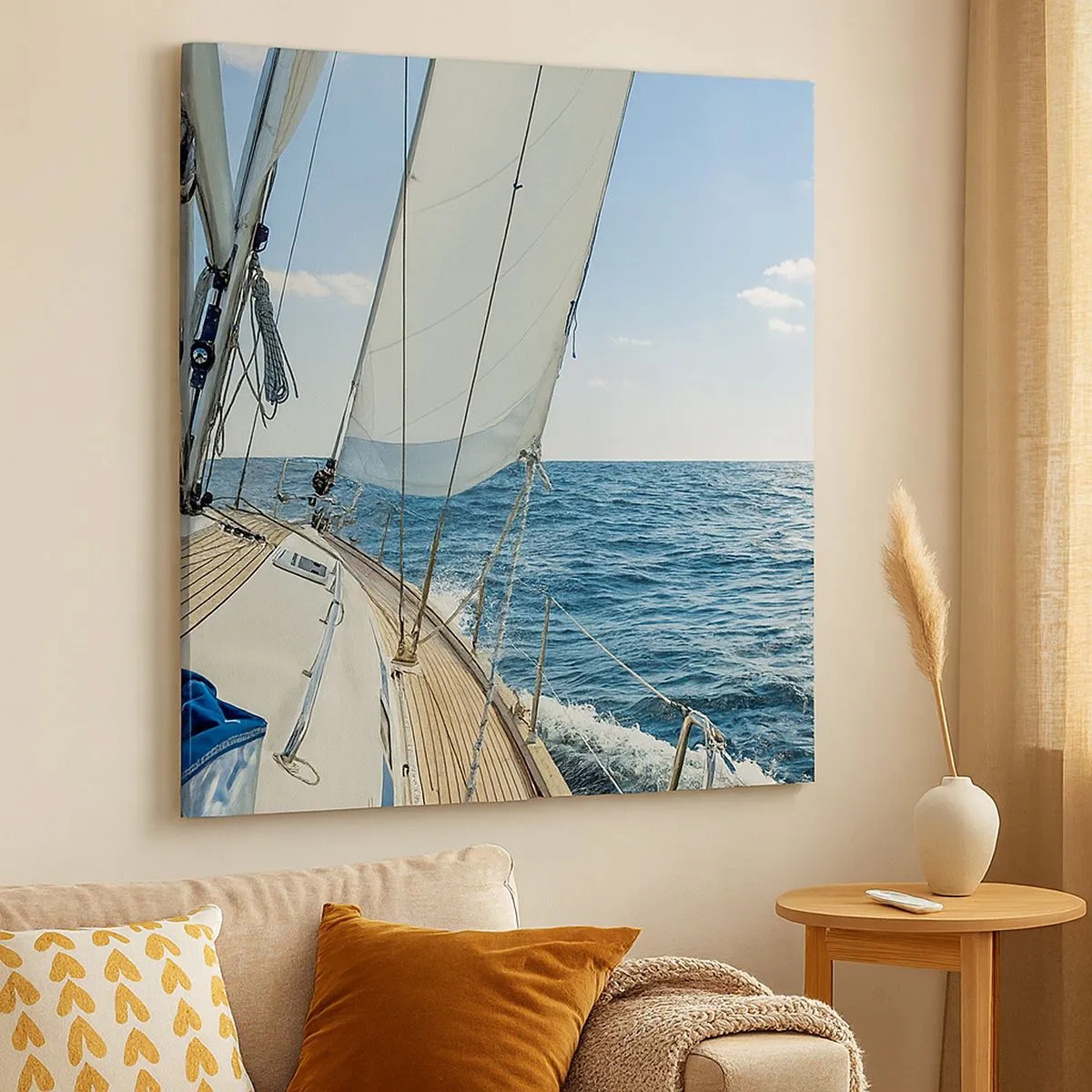 Quadro em tela - Ahoy, aventura - 30x30 cm