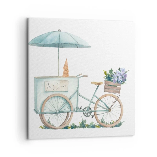 Quadro em tela - Doce lembrança do verão - 50x50 cm