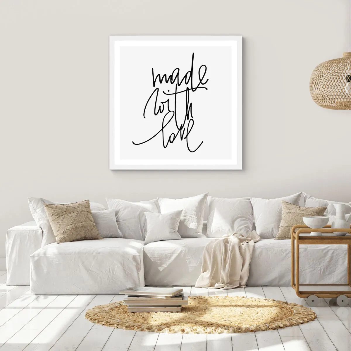 Pôster em moldura branca - A melhor marca - 50x50 cm