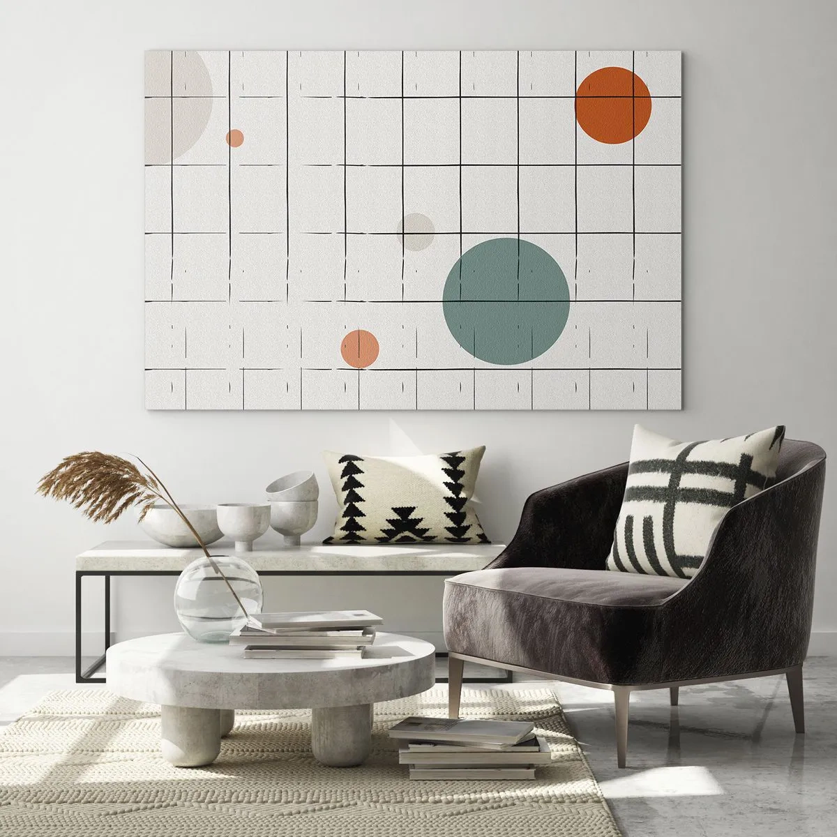 Quadro em vidro - Encurralado. Nós ou eles? - 100x70 cm