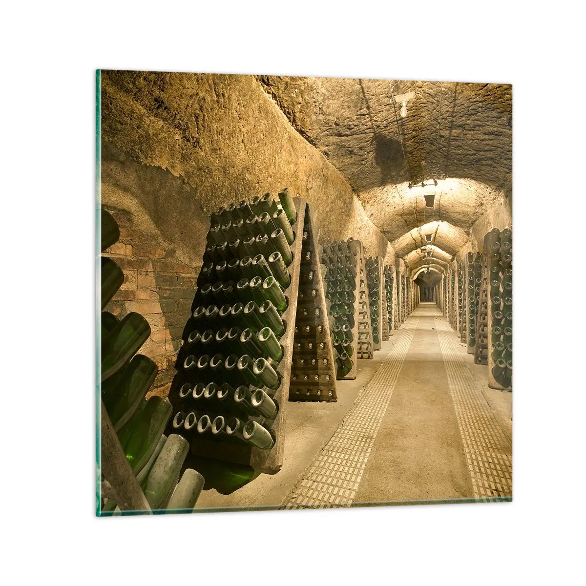 Quadro em vidro - O nascimento do sabor - 70x70 cm