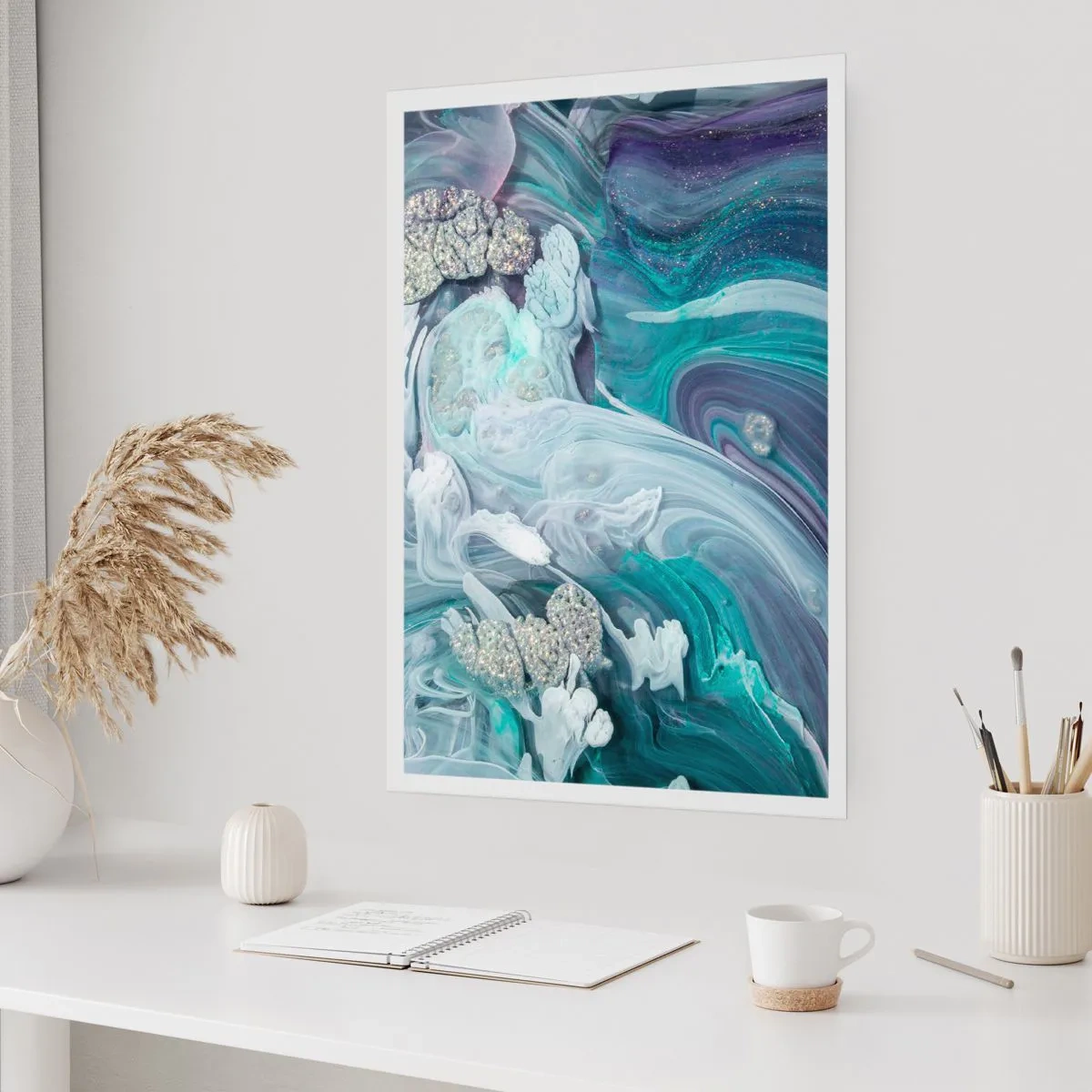 Pôster - Correntes de azul - 70x100 cm