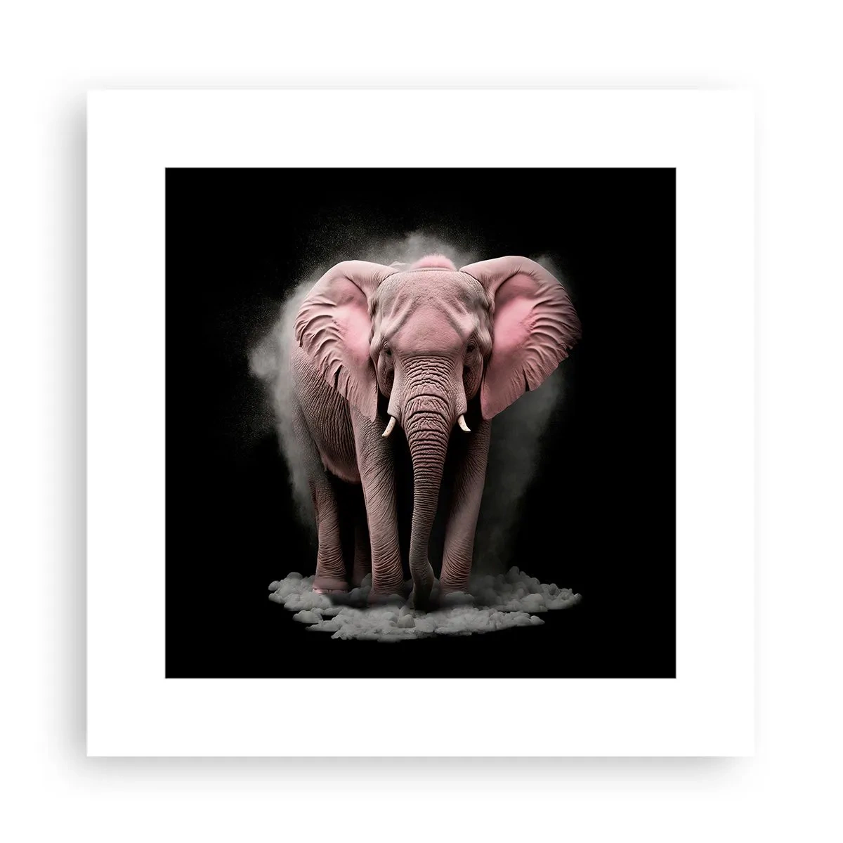 Pôster - Não pense em um elefante rosa! - 30x30 cm
