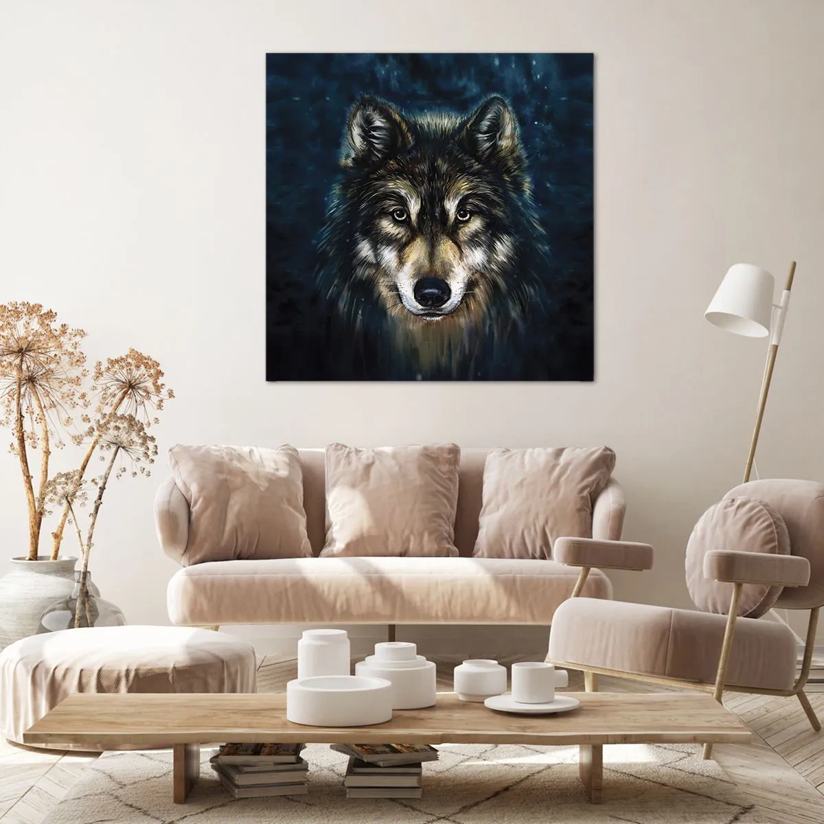 Quadro em tela - Alfa? E ómega - 70x70 cm