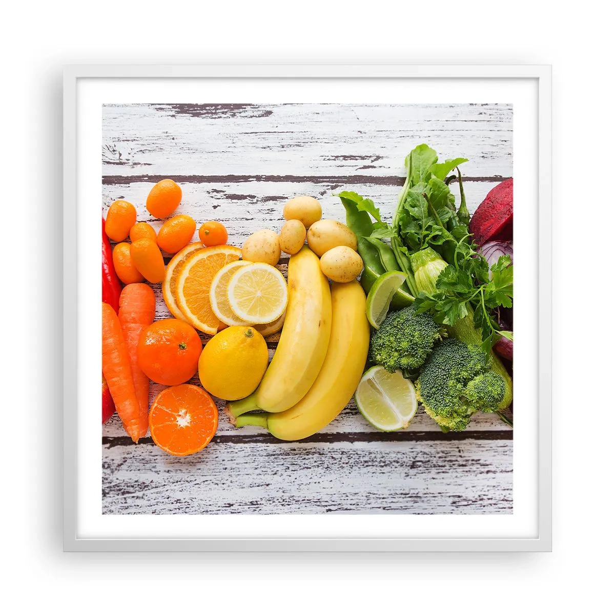 Pôster em moldura branca - Não é suficiente? - 60x60 cm