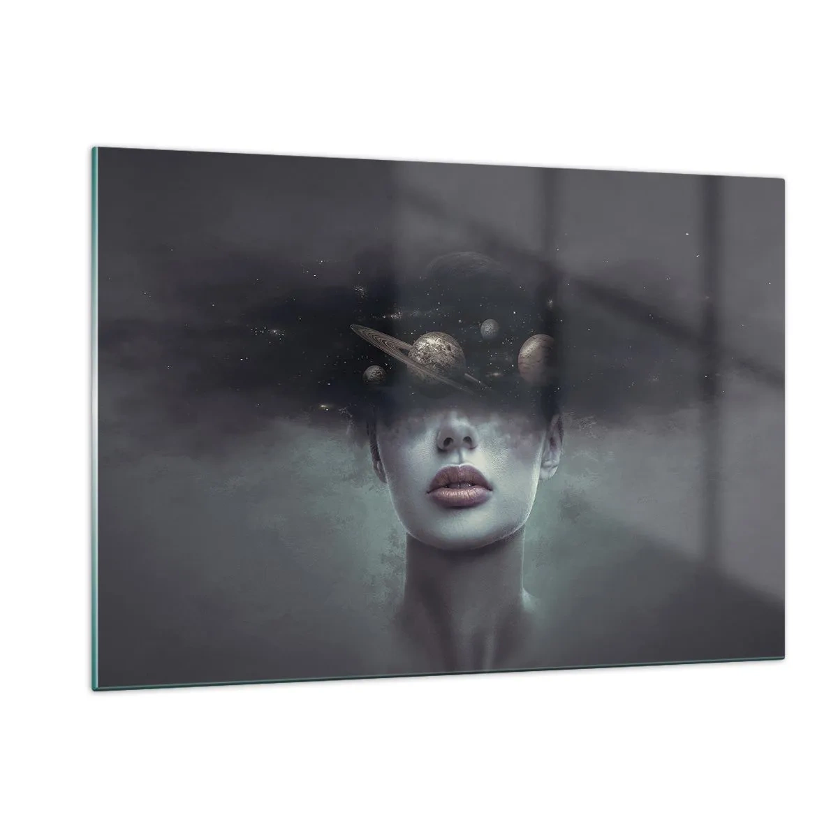 Quadro em vidro - E os planetas estão a enlouquecer... - 120x80 cm