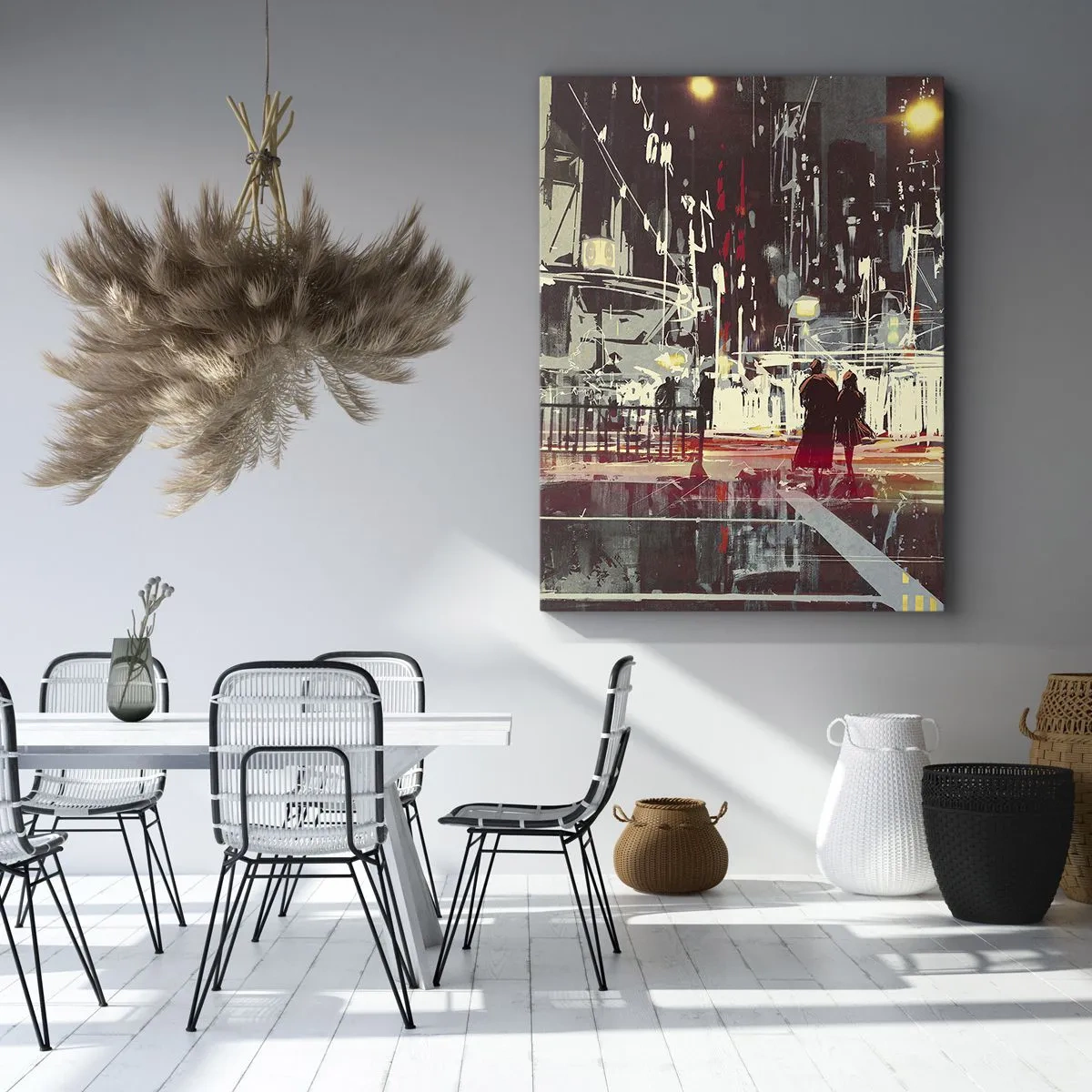 Quadro em tela - Travessia metropolitana - 50x70 cm
