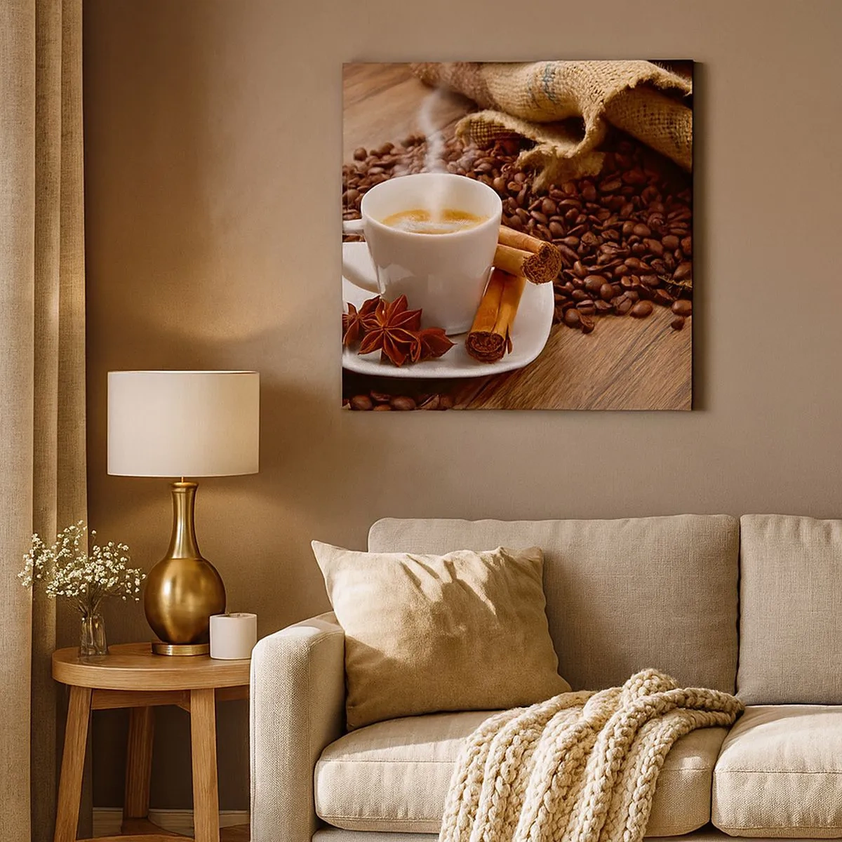 Quadro em tela - Sabor e aroma picantes - 30x30 cm