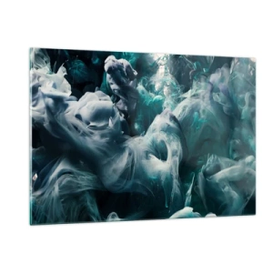 Quadro em vidro - Movimento de cores - 120x80 cm