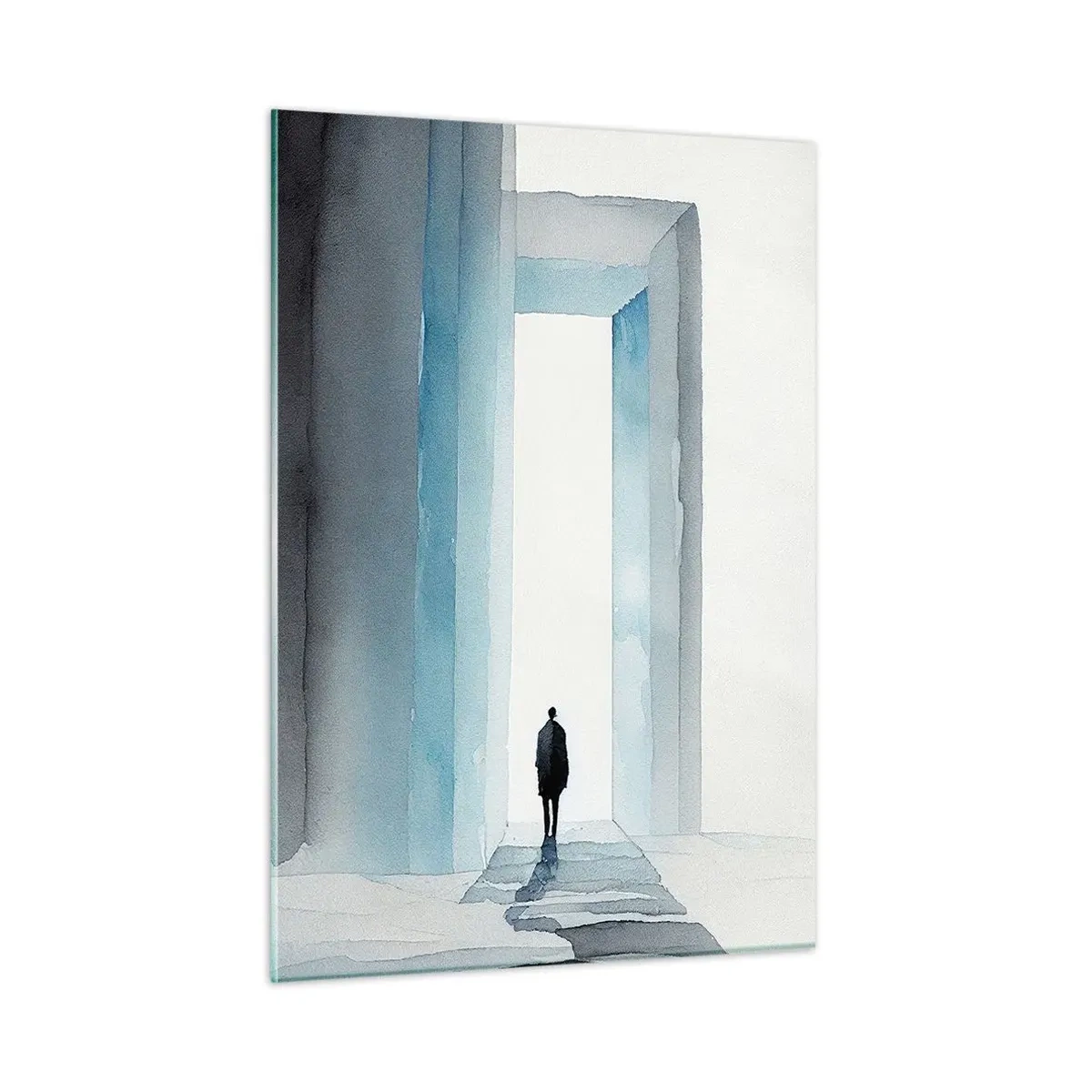 Quadro em vidro - Viva sem limites - 50x70 cm