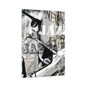 Quadro em vidro - Ao ritmo de Nova Iorque - 50x70 cm