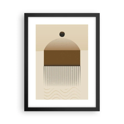 Pôster com moldura preta - Diferentes estados - 30x40 cm