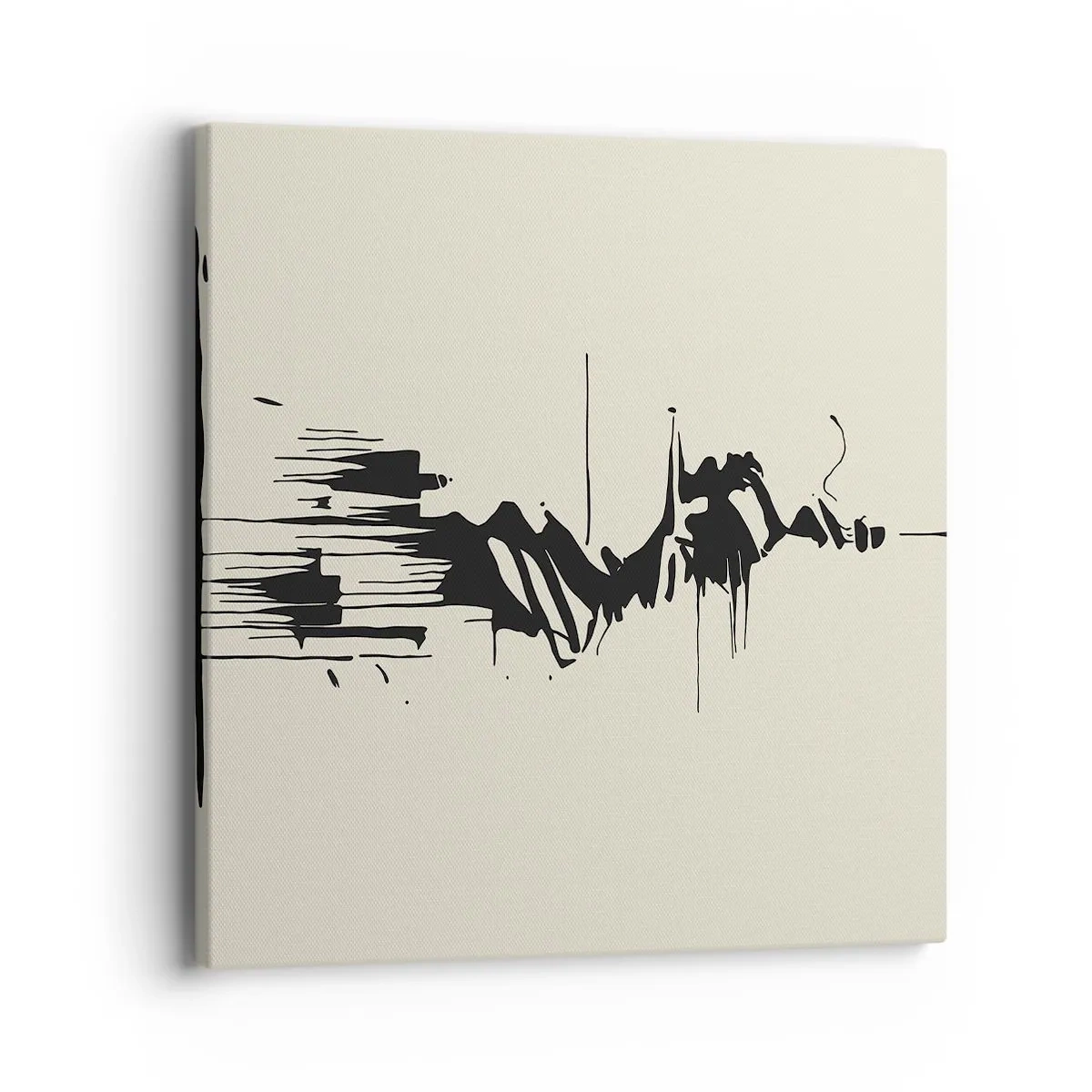 Quadro em tela - Abstração apressada - 40x40 cm