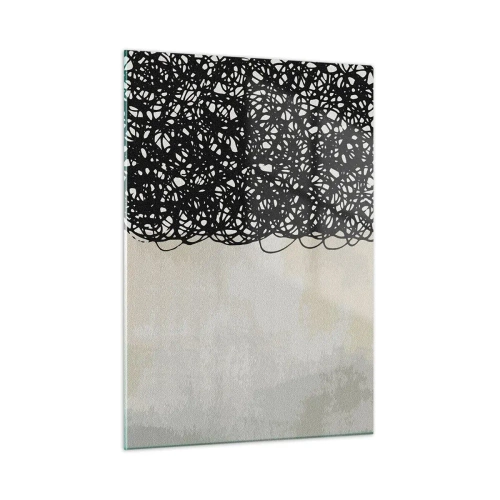 Quadro em vidro - Abstração turbulenta - 50x70 cm