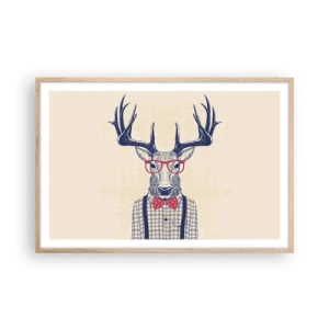 Pôster com moldura de carvalho claro - Extravagância engraçada - 91x61 cm