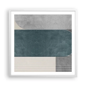 Pôster em moldura branca - Composição ao nível - 60x60 cm