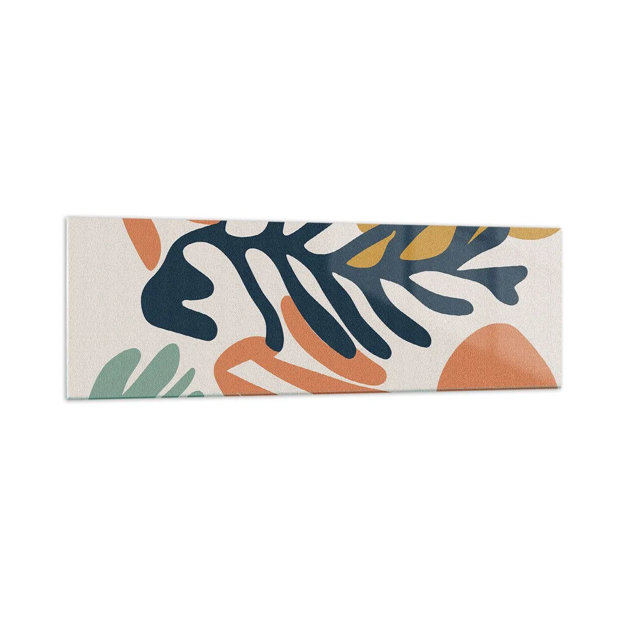 Quadro em vidro - Mares de coral - 160x50 cm