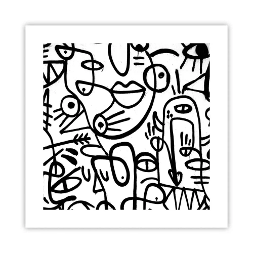 Pôster - Rostos e miragens - 40x40 cm