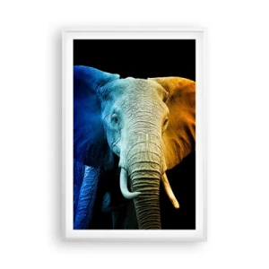 Pôster em moldura branca - Excêntrico, não esquisito - 61x91 cm