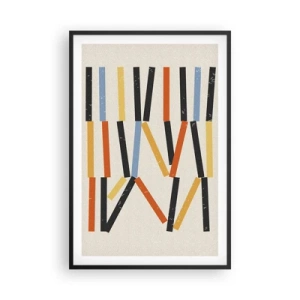 Pôster com moldura preta - Composição ao nível - 61x91 cm