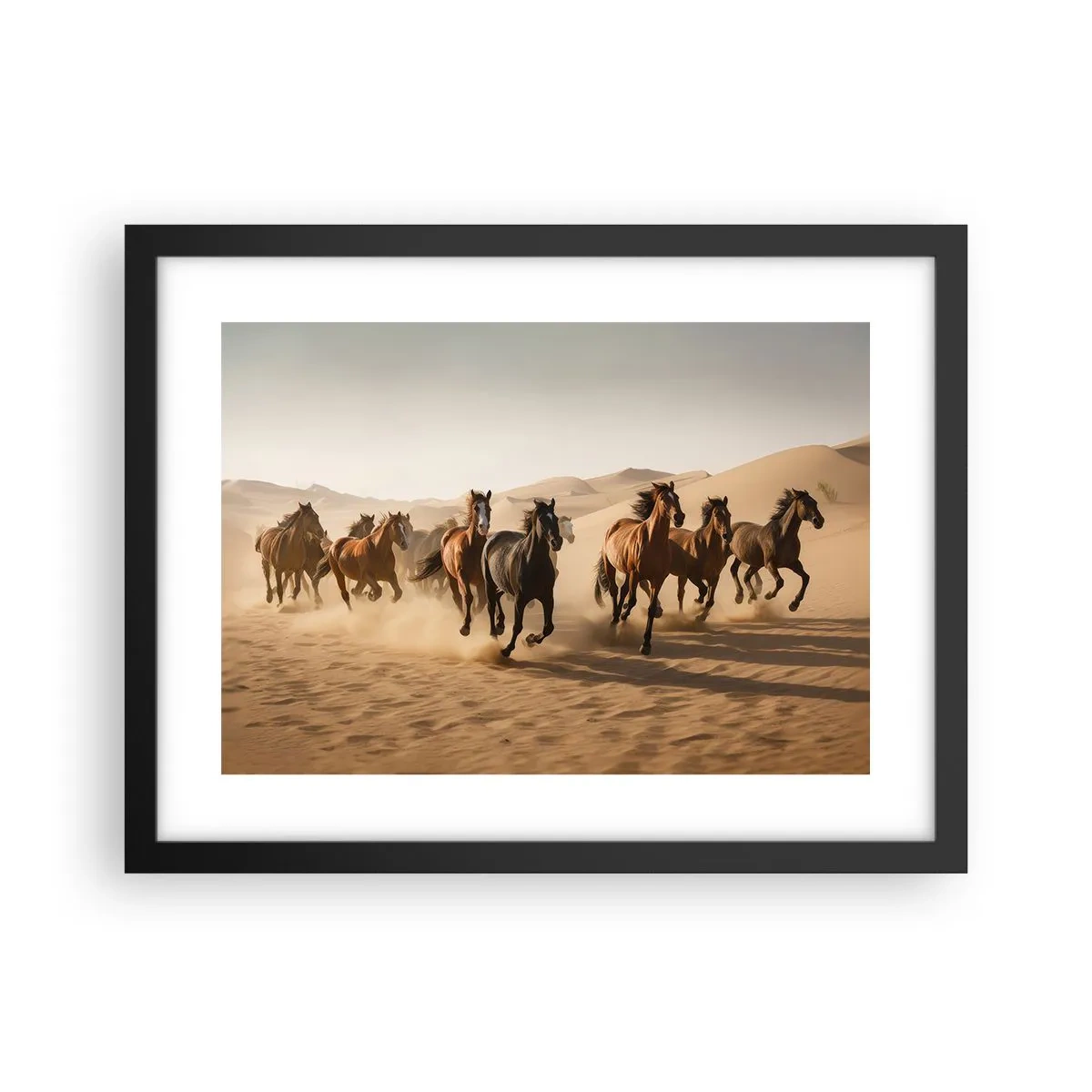 Pôster com moldura preta - Livre como o vento - 40x30 cm