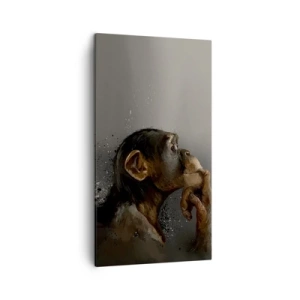 Quadro em tela - Certamente um pensador - 45x80 cm