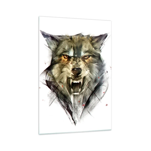 Quadro em vidro - Nem um passo! - 70x100 cm