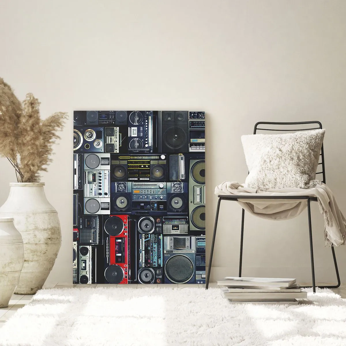 Quadro em vidro - Saudades dos anos 80. - 70x100 cm