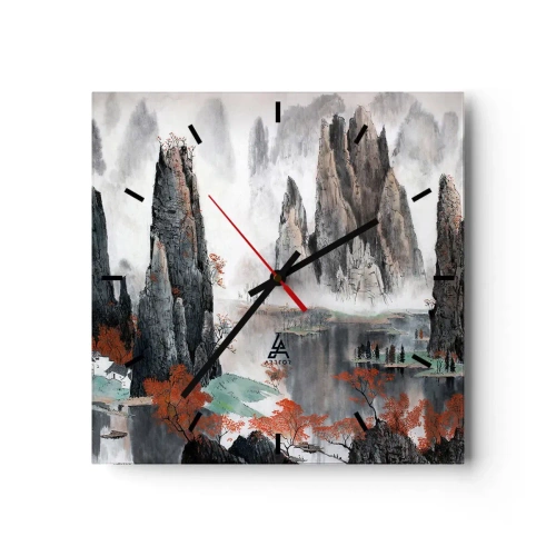 Relógio de parede - Relógio em vidro - Poderosos guardiões - 30x30 cm