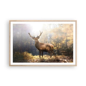 Pôster com moldura de carvalho claro - Em plena majestade - 91x61 cm