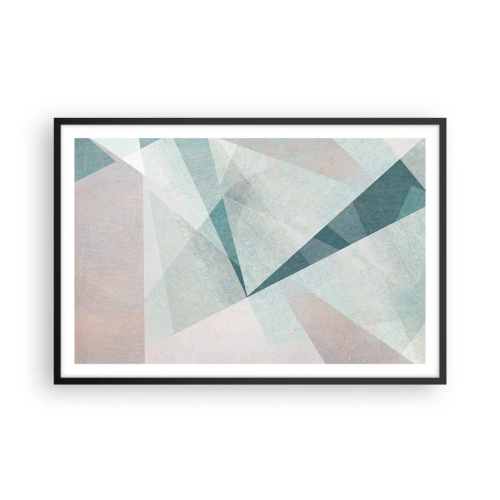 Pôster com moldura preta - Calmo, embora dinâmico - 91x61 cm