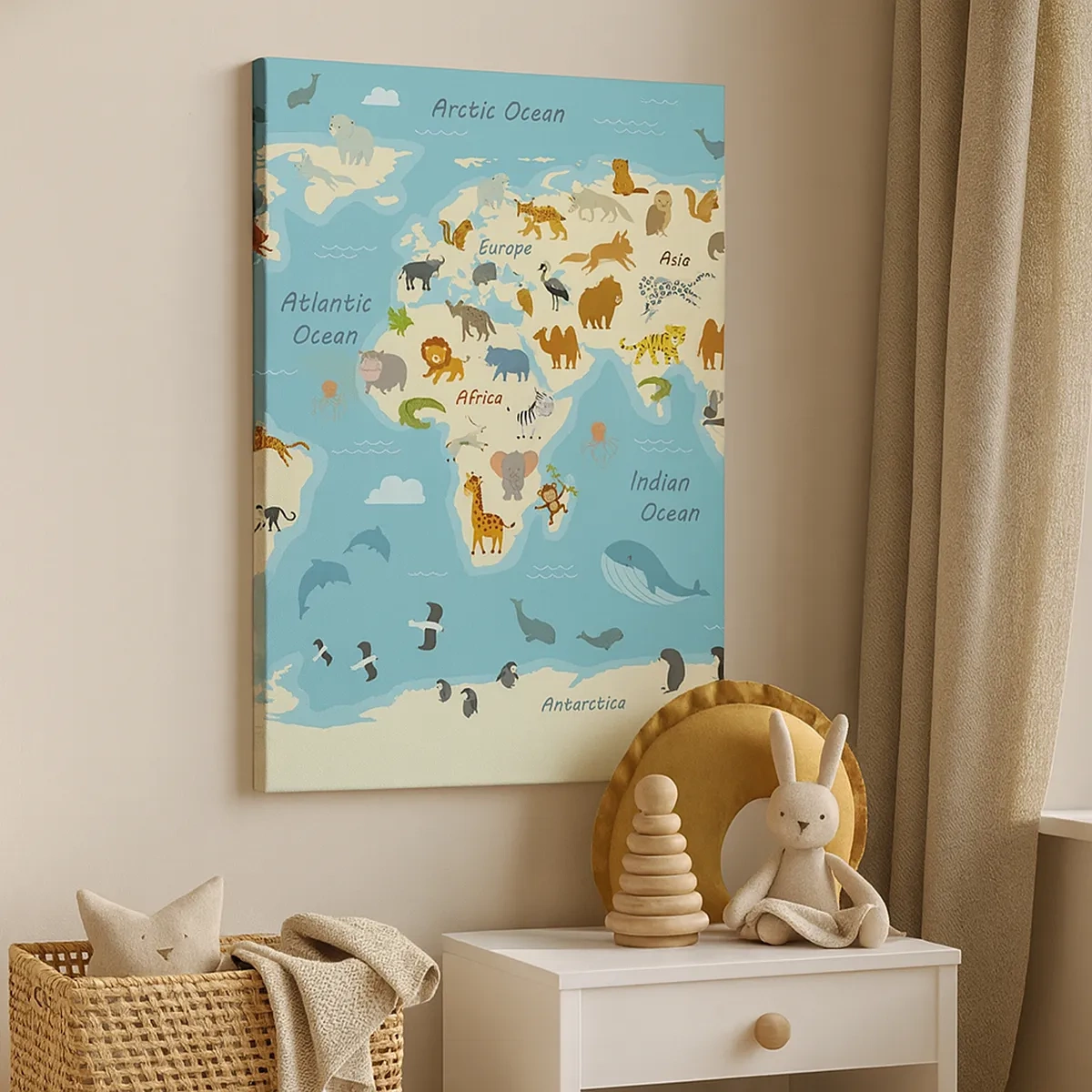 Quadro em tela - Bons vizinhos - 50x70 cm