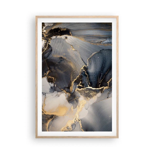 Pôster com moldura de carvalho claro - A vida da pedra - 61x91 cm
