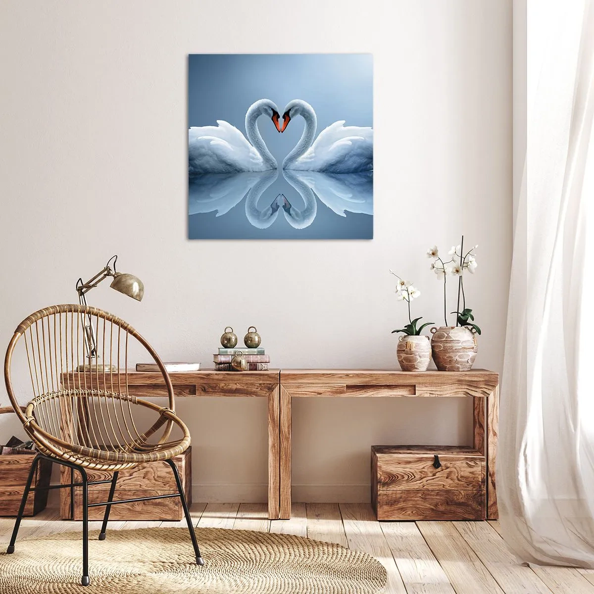 Quadro em tela - Hora do amor - 40x40 cm