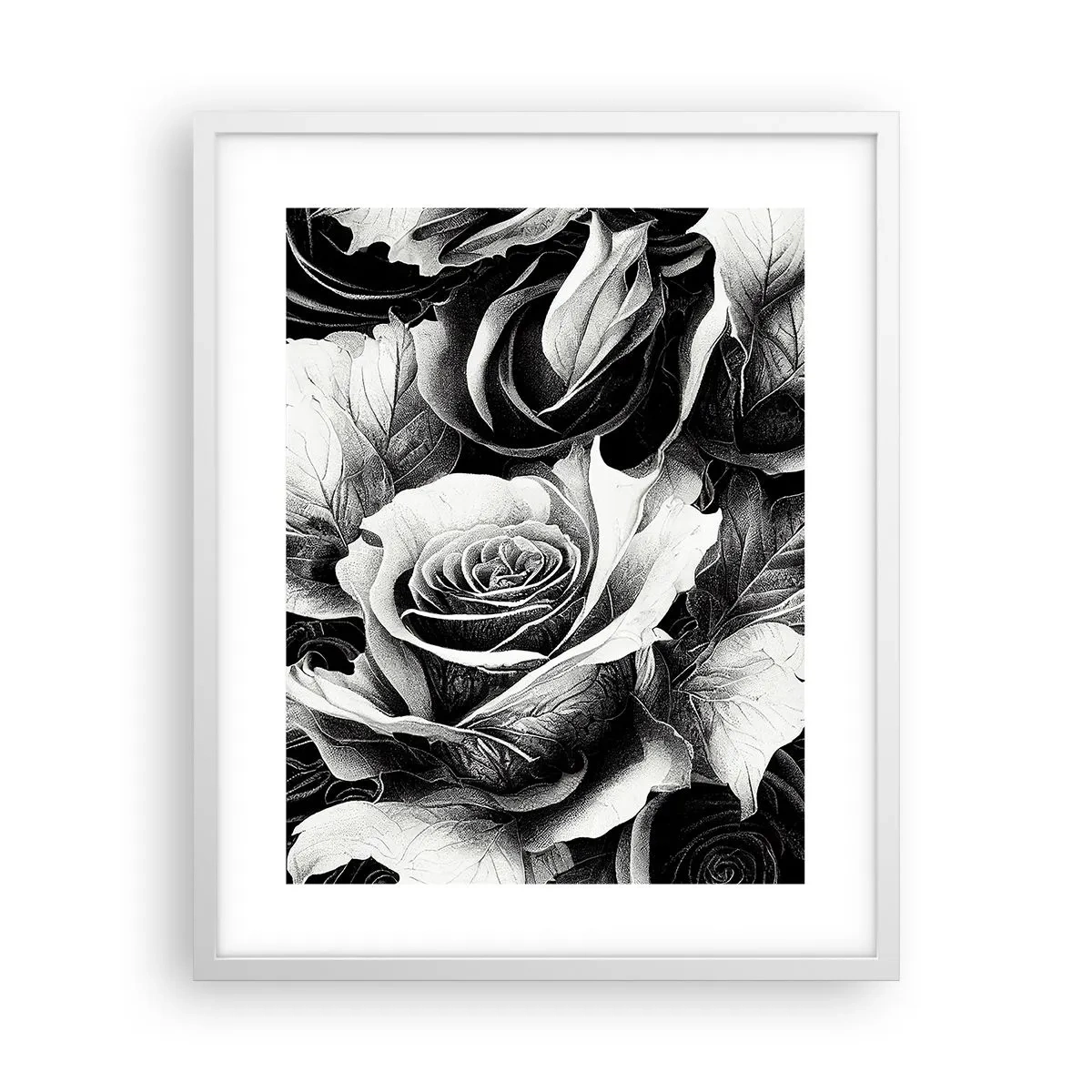 Pôster em moldura branca - Sempre uma rainha - 40x50 cm