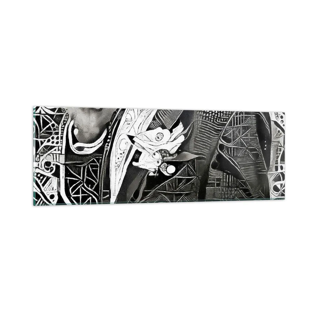 Quadro em vidro - Aparentemente apenas uma pessoa qualquer - 90x30 cm