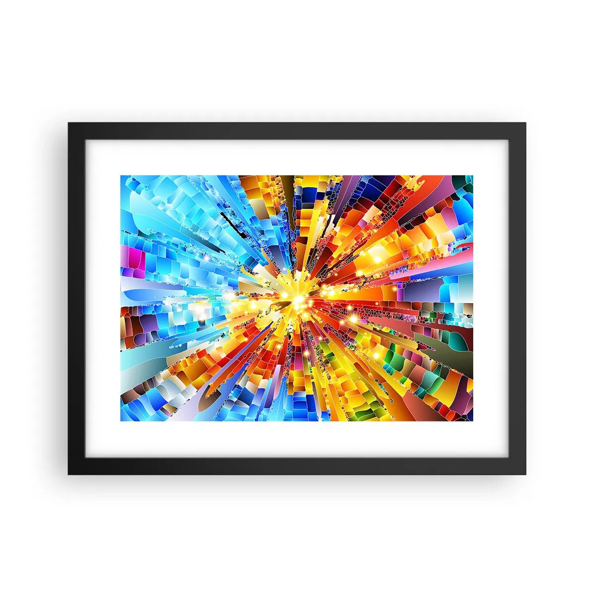 Pôster com moldura preta - In medias res - 40x30 cm