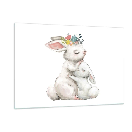 Quadro em vidro - Nada melhor do que amor de mãe - 120x80 cm