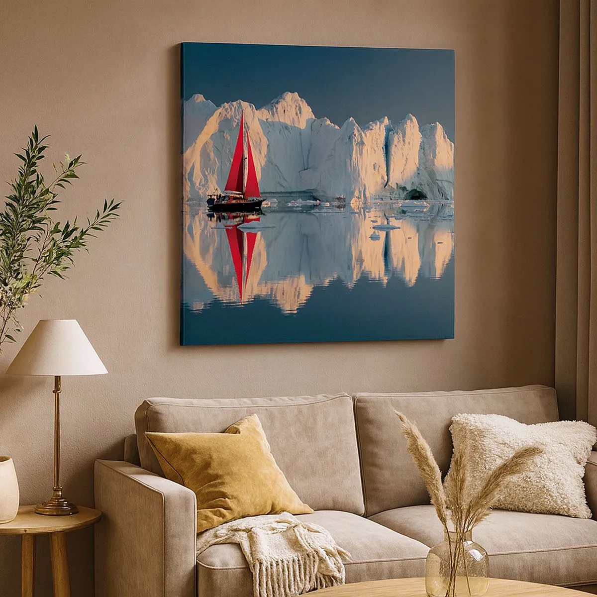 Quadro em tela - No fim do mundo - 30x30 cm