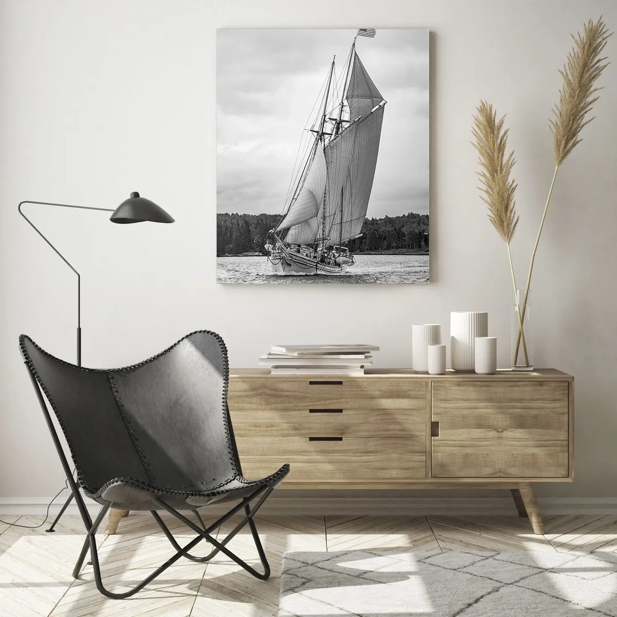 Quadro em vidro - Irmãos do vento - 50x70 cm